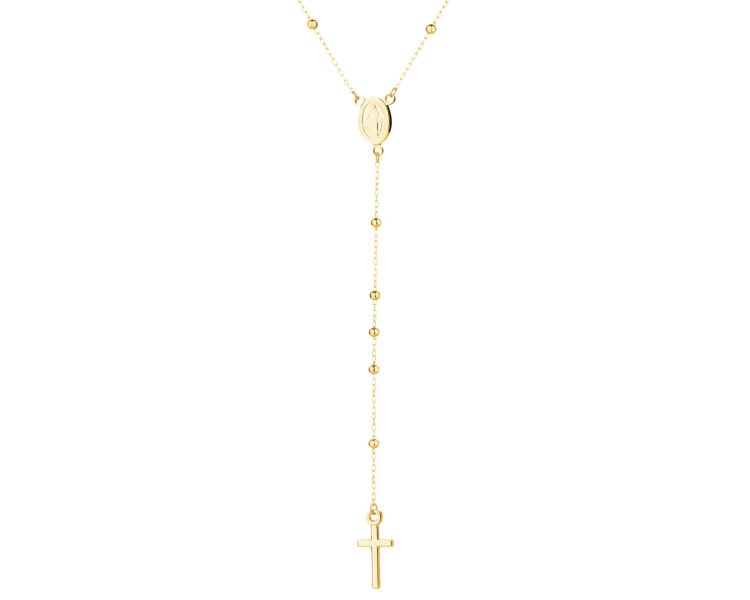 9 K Yellow Gold Rosary 