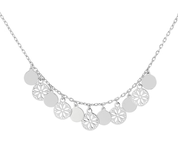 Rhodium Plated Silver Necklace