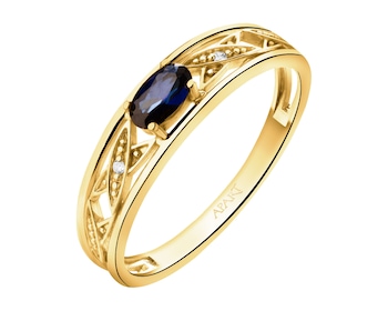 8 K Yellow Gold Band Ring