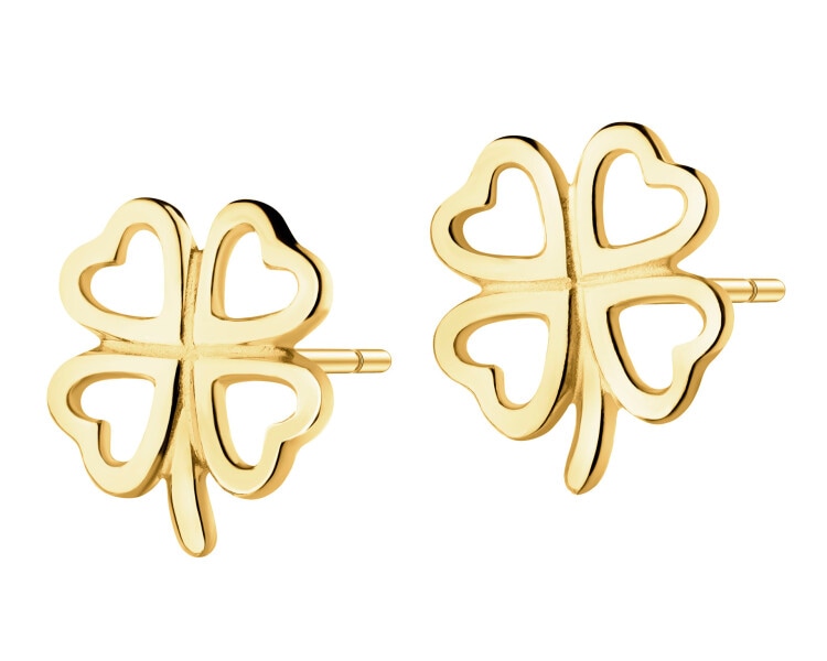 8 K Yellow Gold Earrings 