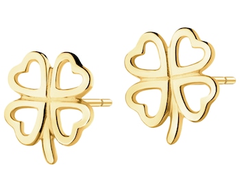 8 K Yellow Gold Earrings 