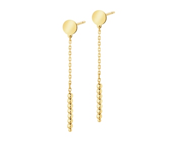 9 K Yellow Gold Dangling Earring