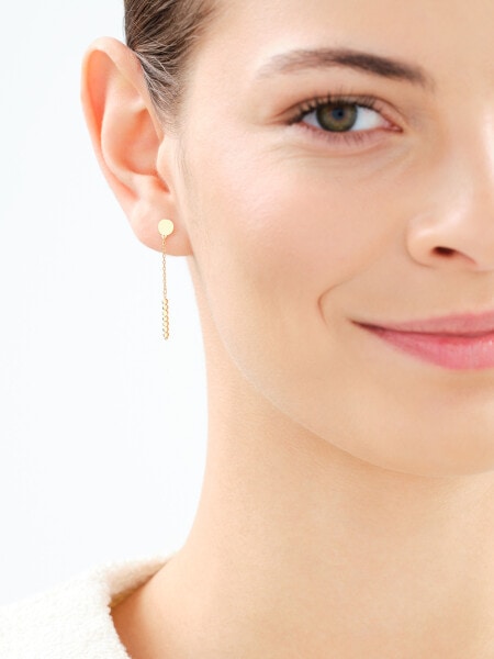 9 K Yellow Gold Dangling Earring
