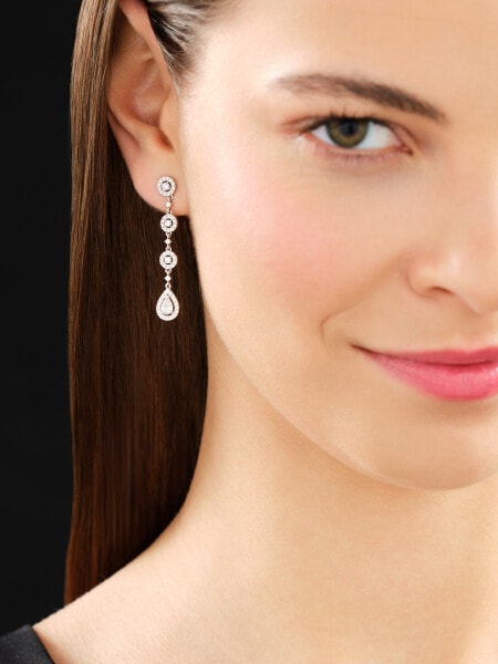 Náušnice z bílého zlata s diamanty - 1,30 ct - ryzost 585
