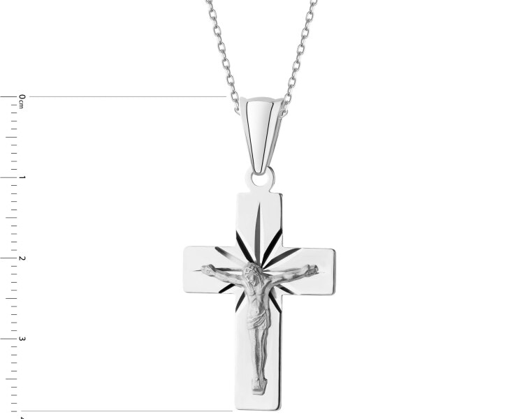 Zawieszka srebrna - krzyż