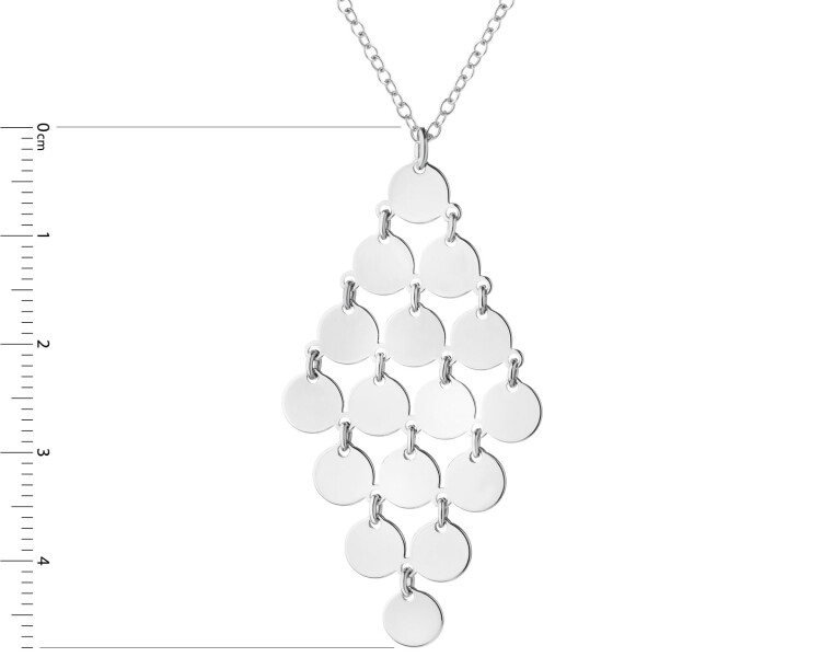 Rhodium Plated Silver Necklace