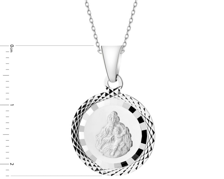 Zawieszka srebrna - medalik szkaplerz