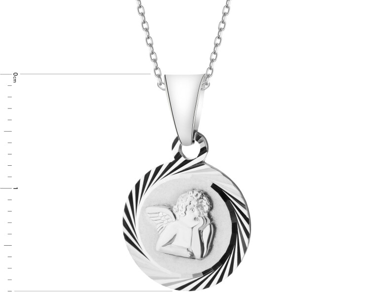 Rhodium Plated Silver Pendant