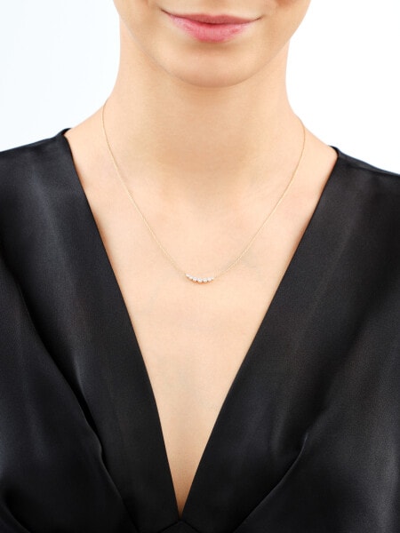 Zlatý náhrdelník s brilianty - 0,12 ct - ryzost 585