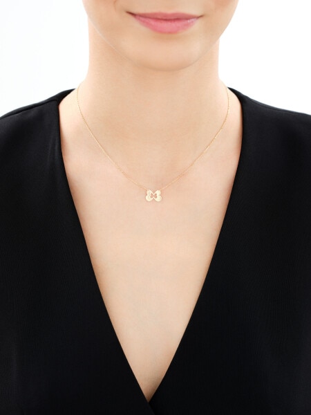 Złoty naszyjnik - motyl