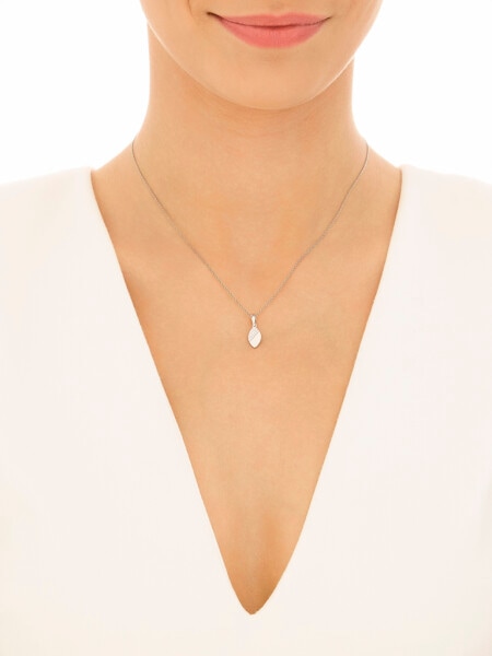 Srebrne kolczyki i zawieszka z cyrkoniami - komplet