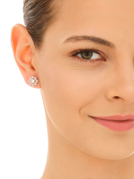 Srebrne kolczyki i zawieszka z cyrkoniami - komplet