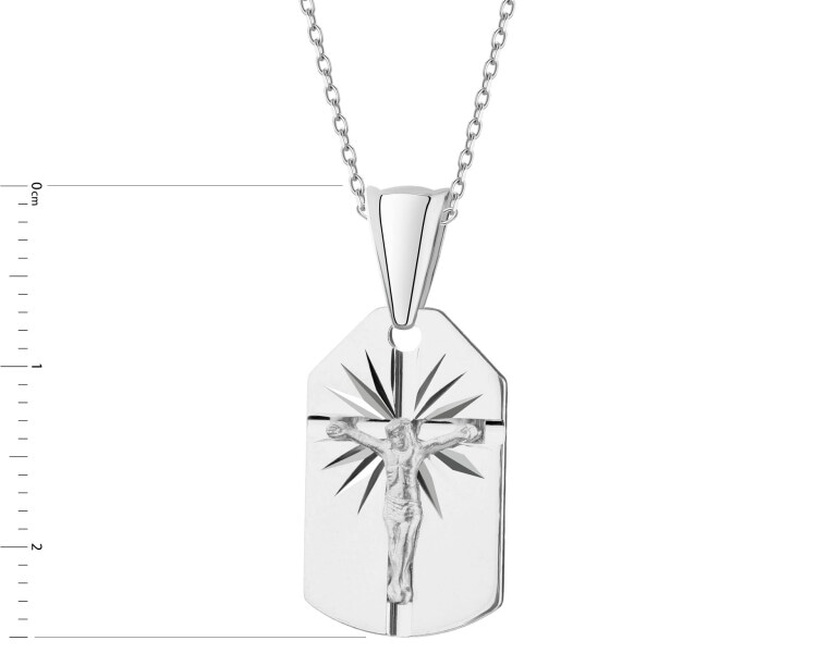 Stříbrný přívěsek - medailonek s obrázkem Krista