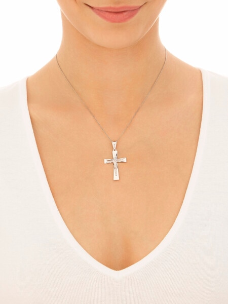 Zawieszka srebrna - krzyż