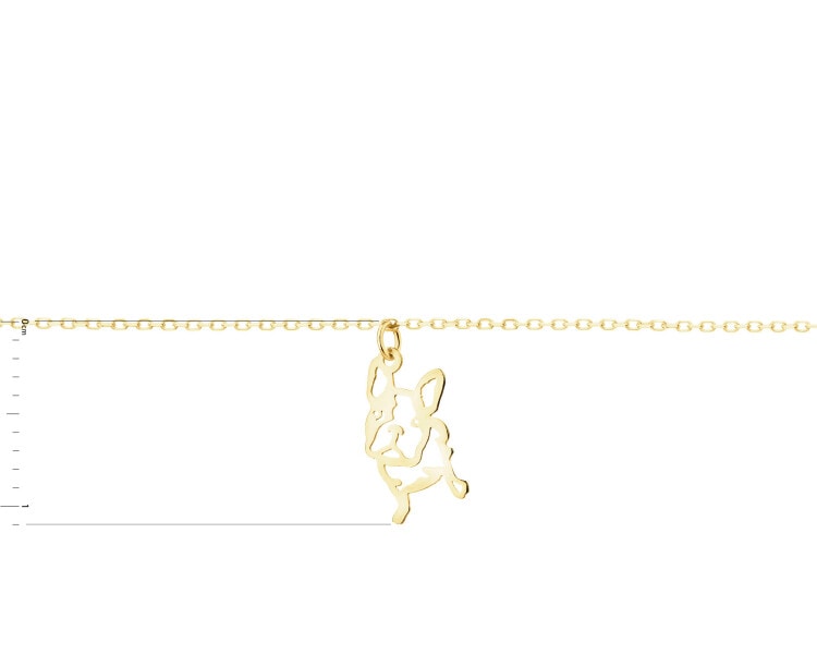 Złota bransoletka - pieski