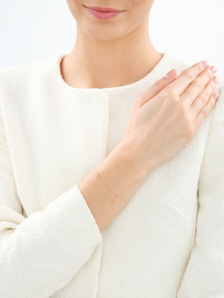 Złota bransoletka - pieski