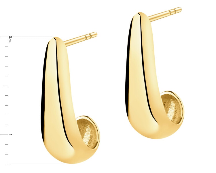 Złote kolczyki - łezki