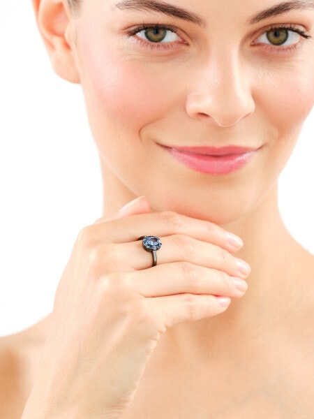 Pierścionek srebrny z cyrkoniami