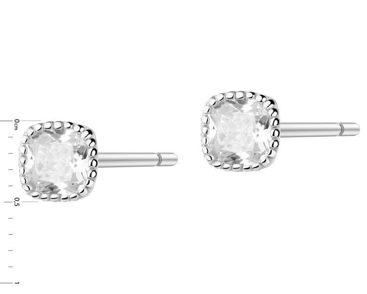 Kolczyki srebrne - kwadraty