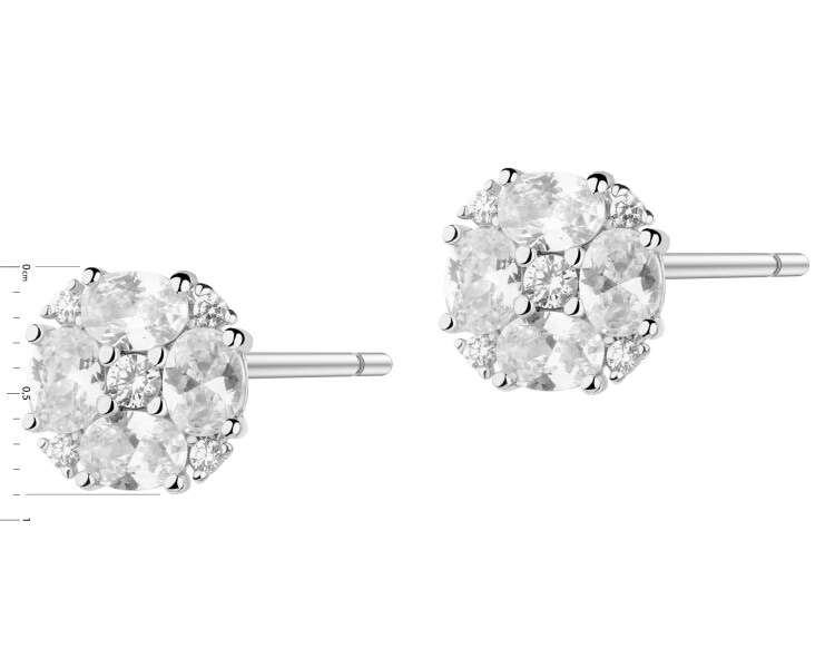 Kolczyki srebrne z cyrkoniami