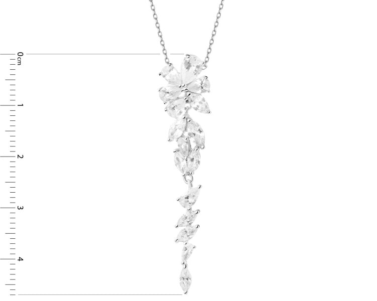 Zawieszka srebrna z cyrkoniami