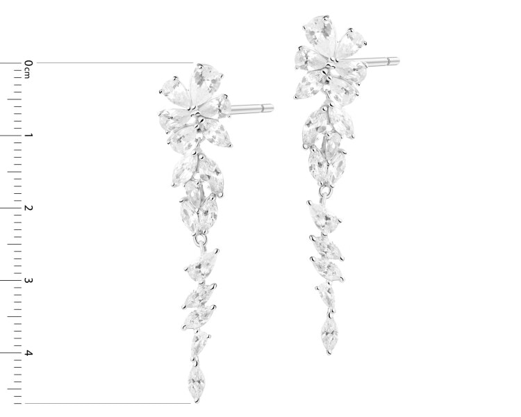 Kolczyki srebrne z cyrkoniami