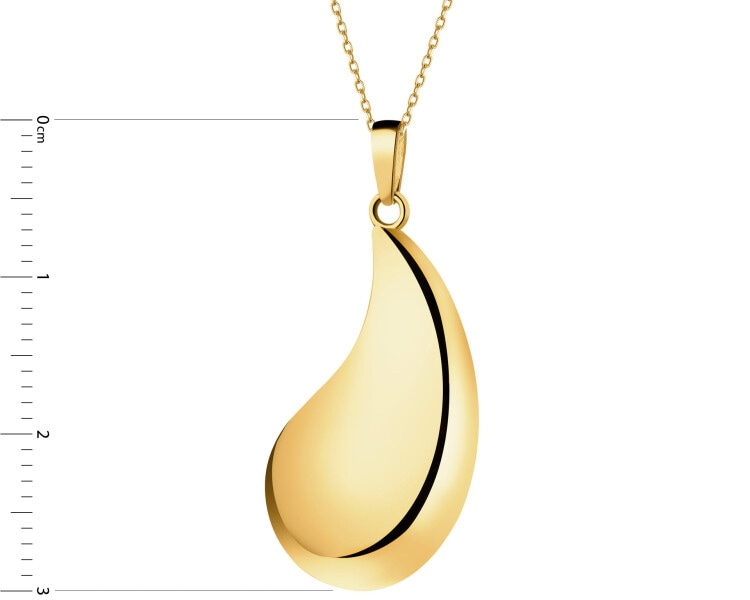 Złota zawieszka - łezka