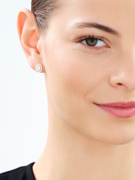 Złote kolczyki z cyrkoniami