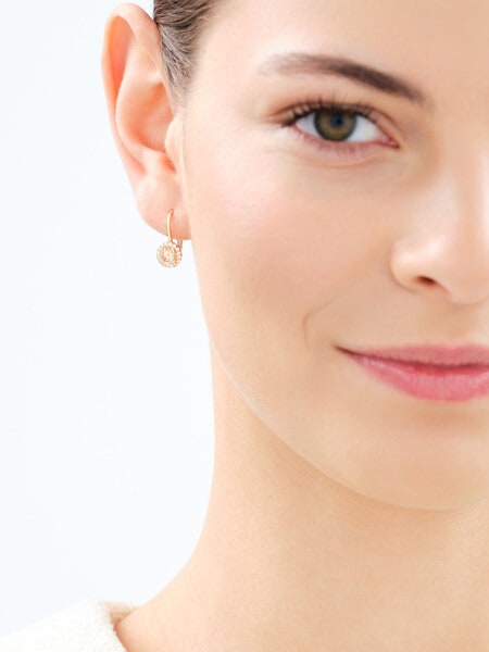 Złote kolczyki z cyrkoniami