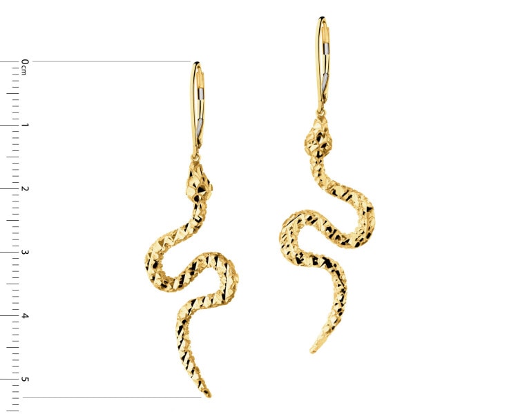 Złote kolczyki - węże
