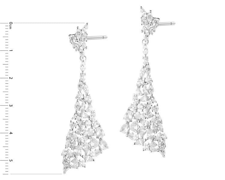 Kolczyki srebrne z cyrkoniami