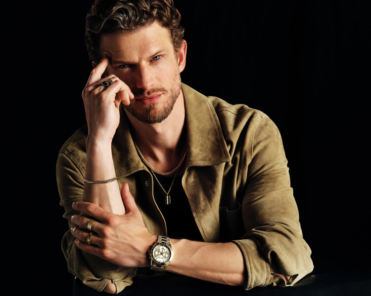 Pozlacený stříbrný prsten - puzzle