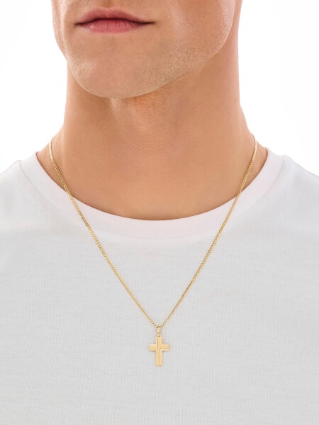 Złota zawieszka - krzyż