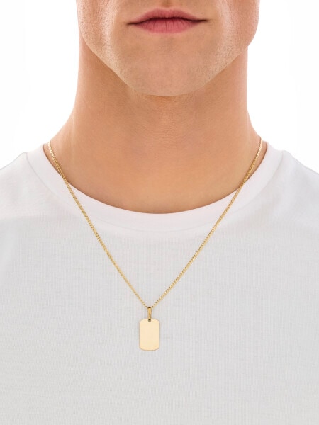 Złota zawieszka - nieśmiertelnik