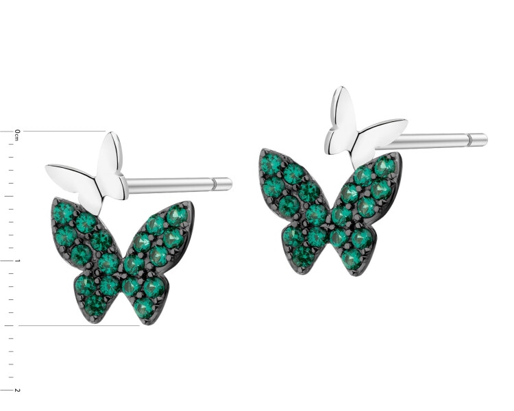 Kolczyki srebrne z cyrkoniami