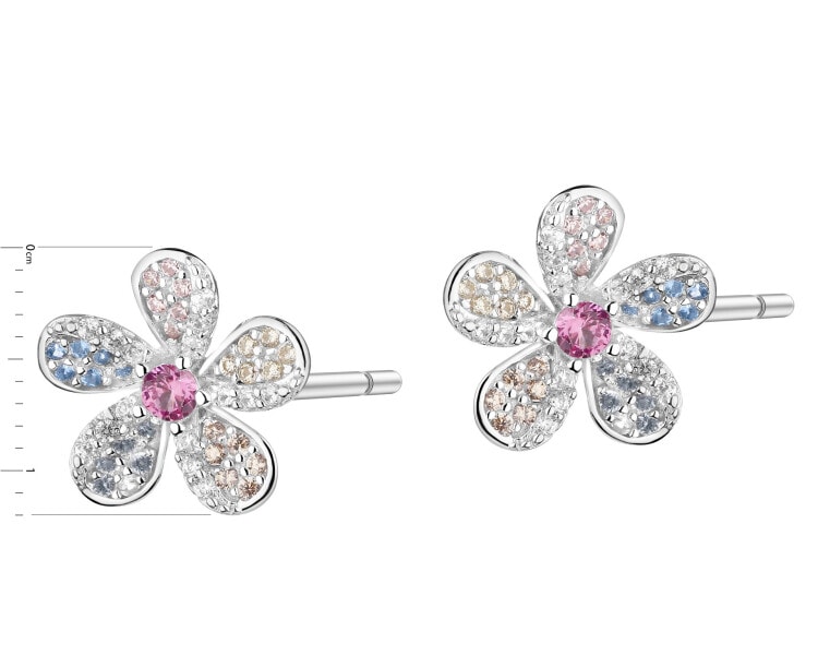 Kolczyki srebrne z cyrkoniami