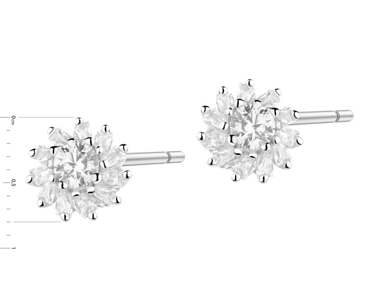 Kolczyki srebrne z cyrkoniami