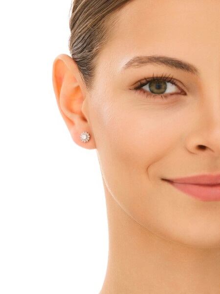 Kolczyki srebrne z cyrkoniami