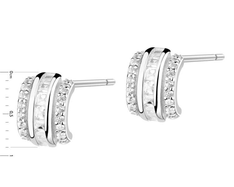 Kolczyki srebrne z cyrkoniami