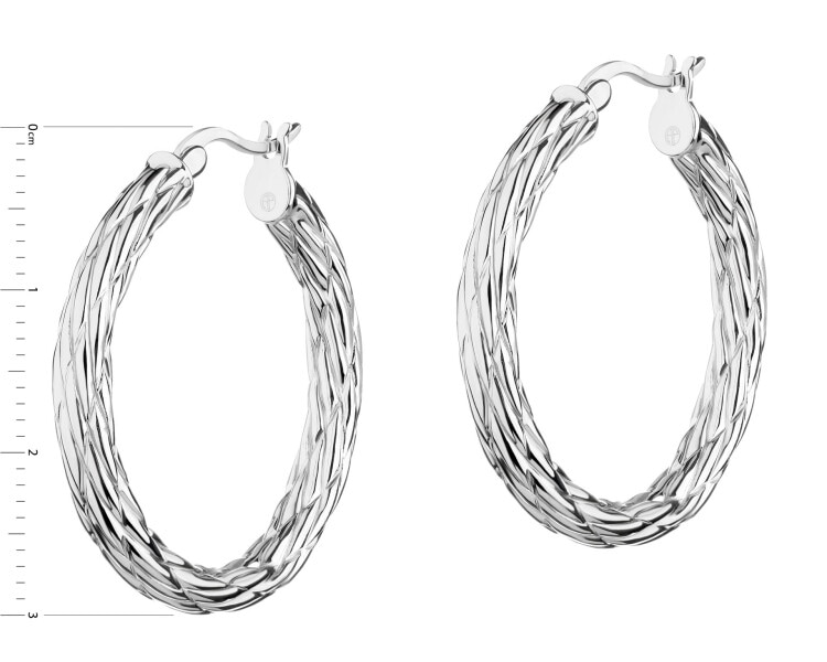 Stříbrné náušnice - kroužky