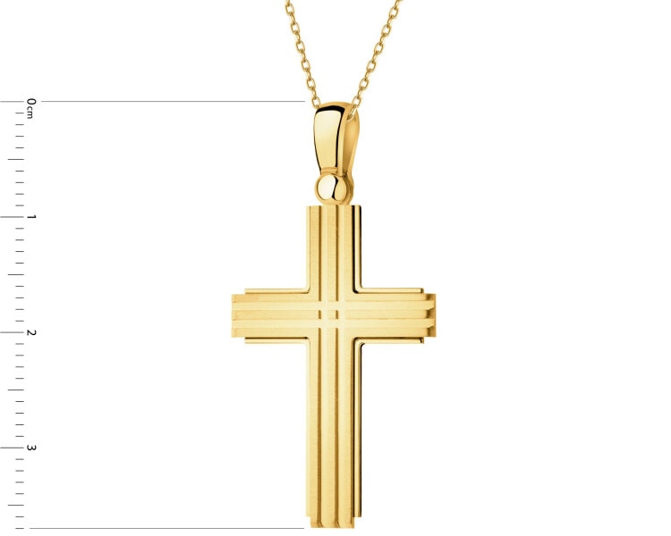 Zlatý přívěsek - kříž