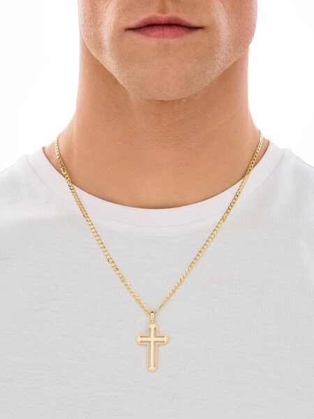 Złota zawieszka - krzyż