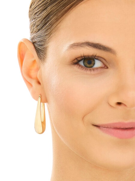 Złote kolczyki - łezki