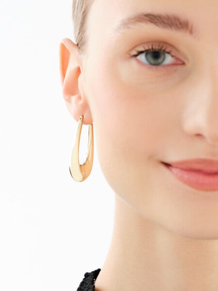 Złote kolczyki - łezki