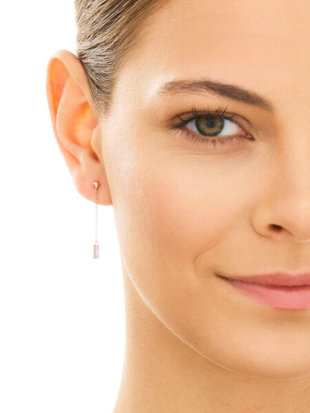 Złote kolczyki z cyrkoniami