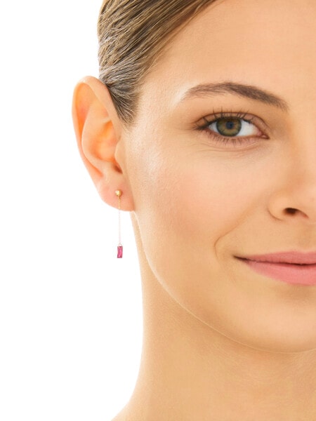 Złote kolczyki z cyrkoniami