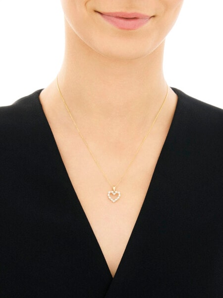 Złota zawieszka - serce
