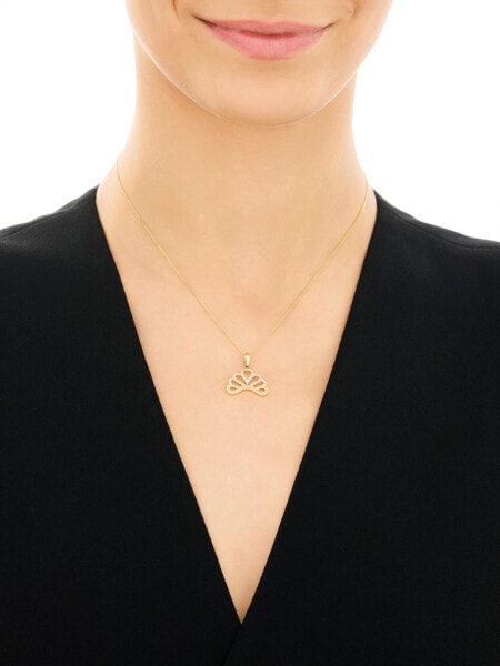 Złota zawieszka z cyrkoniami