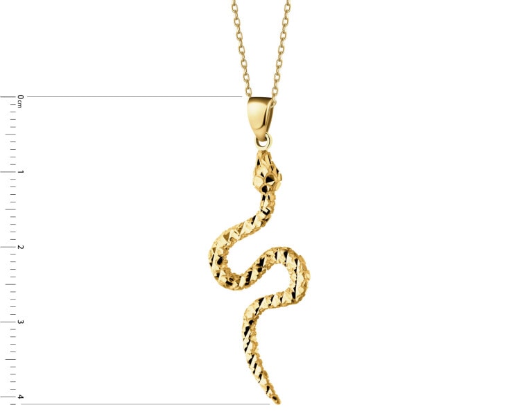 Złota zawieszka - wąż