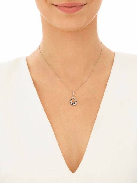 Stříbrný přívěsek se zirkony